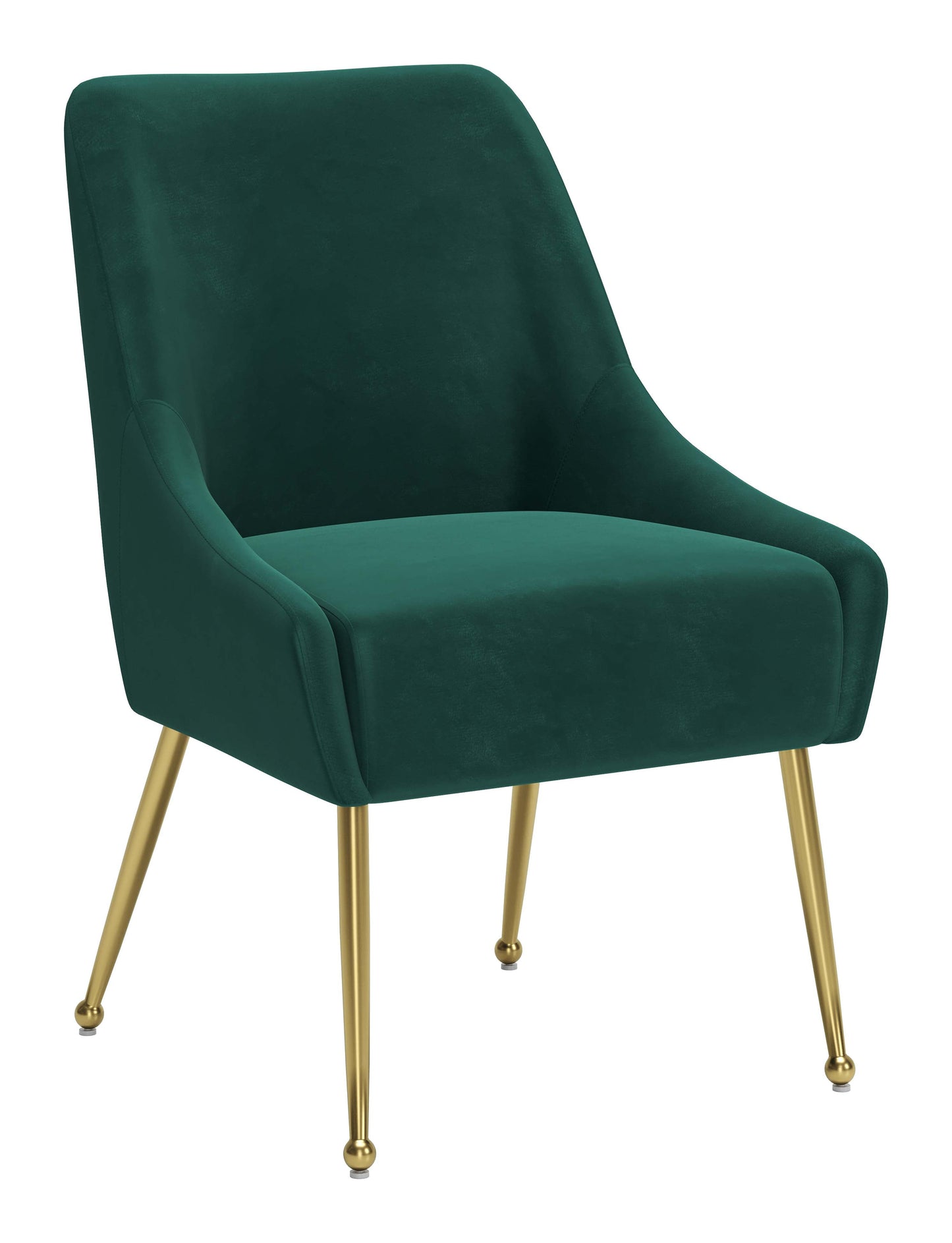 Maxine Dining Chair Green & Gold