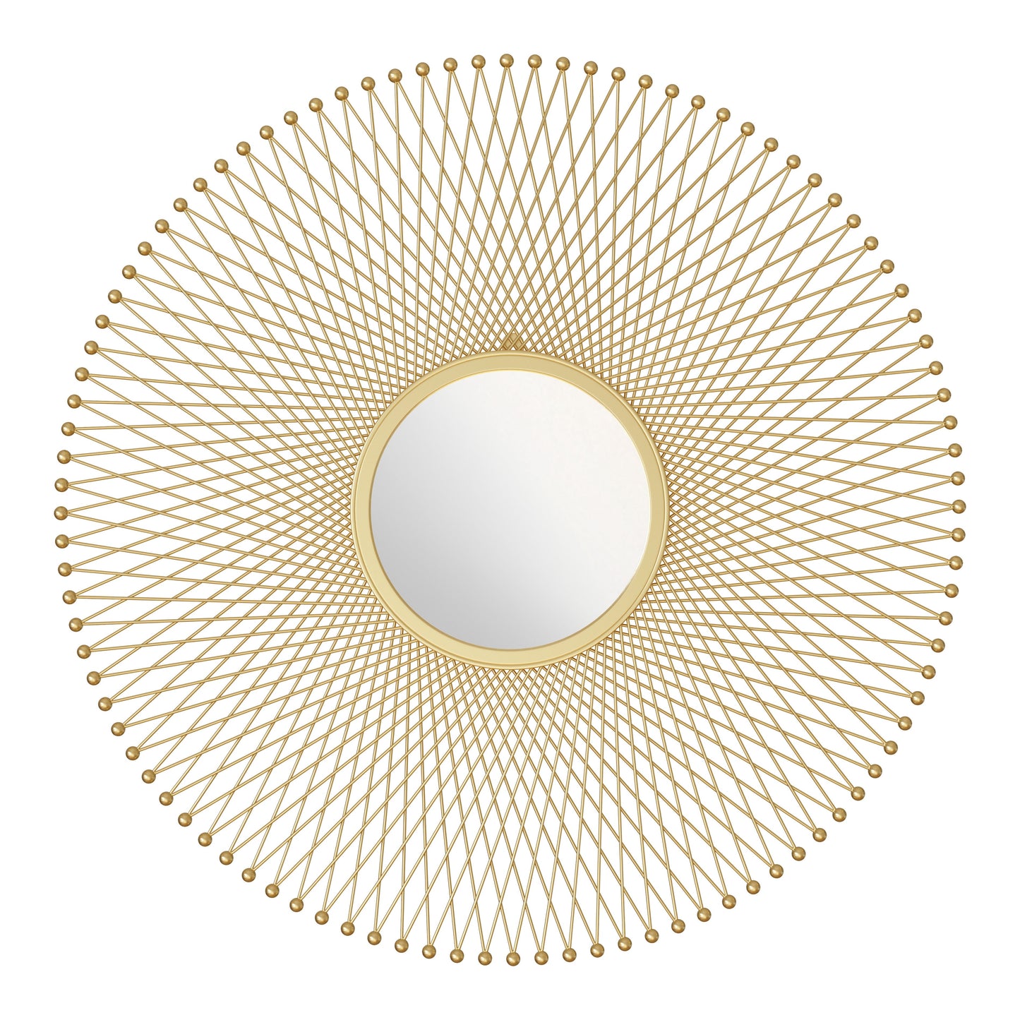 Glow Round Mirror Gold