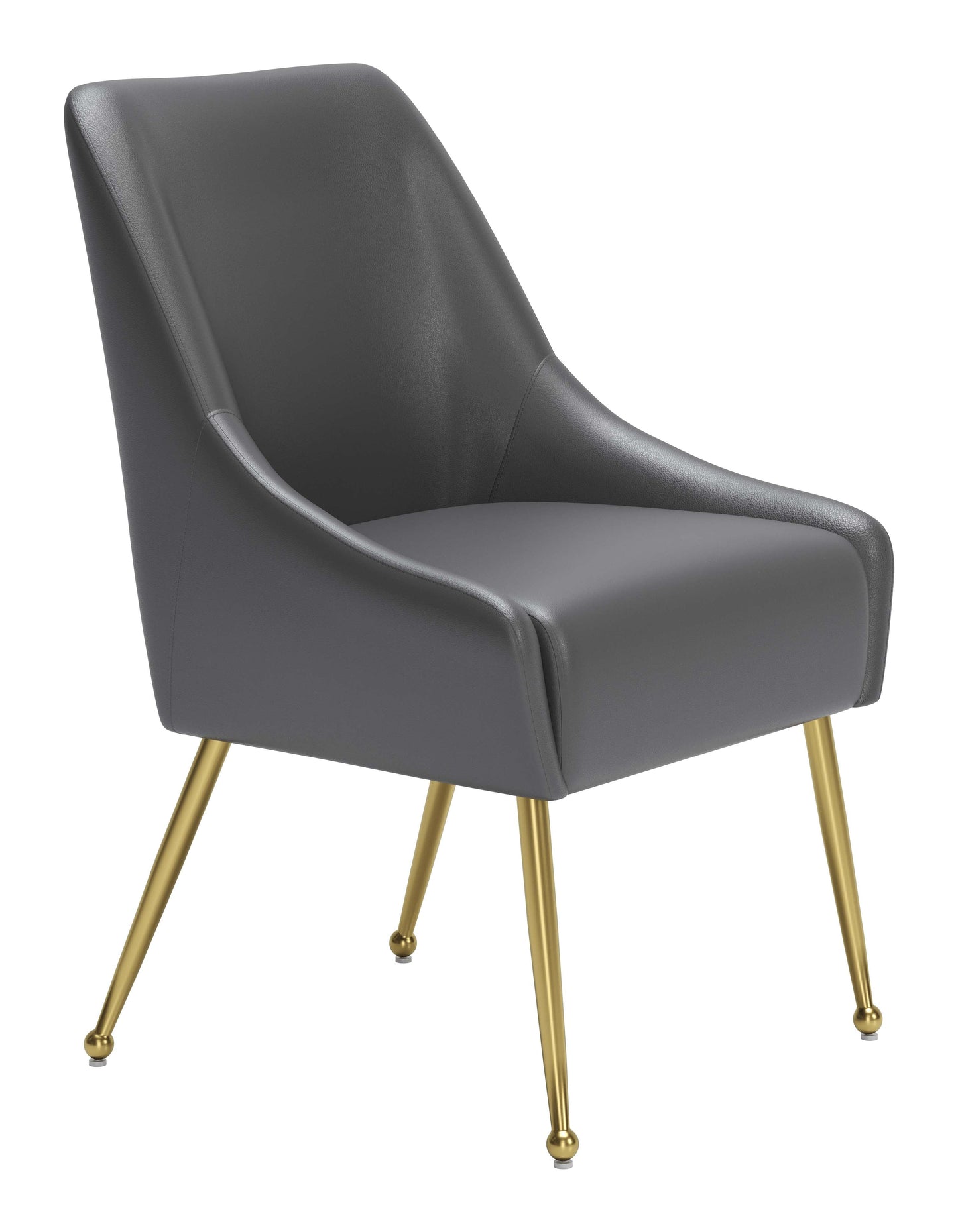 Maxine Dining Chair Gray & Gold