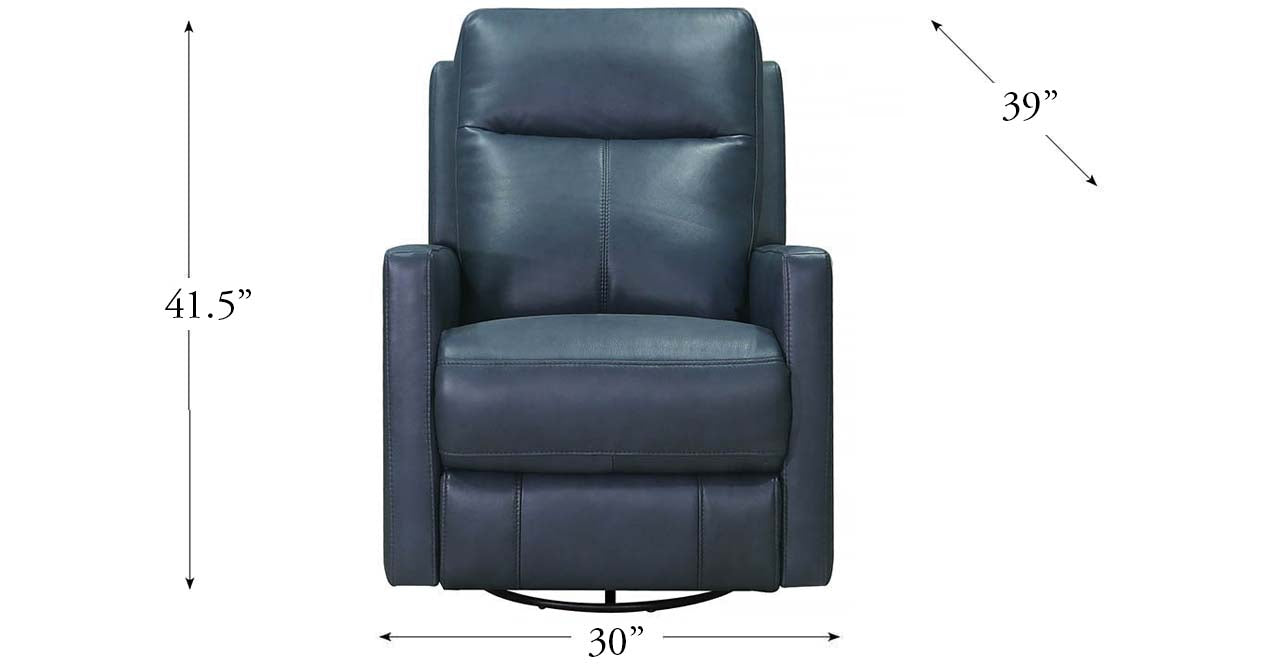 Vienna Power Headrest Swivel Rocker Leather Recliner