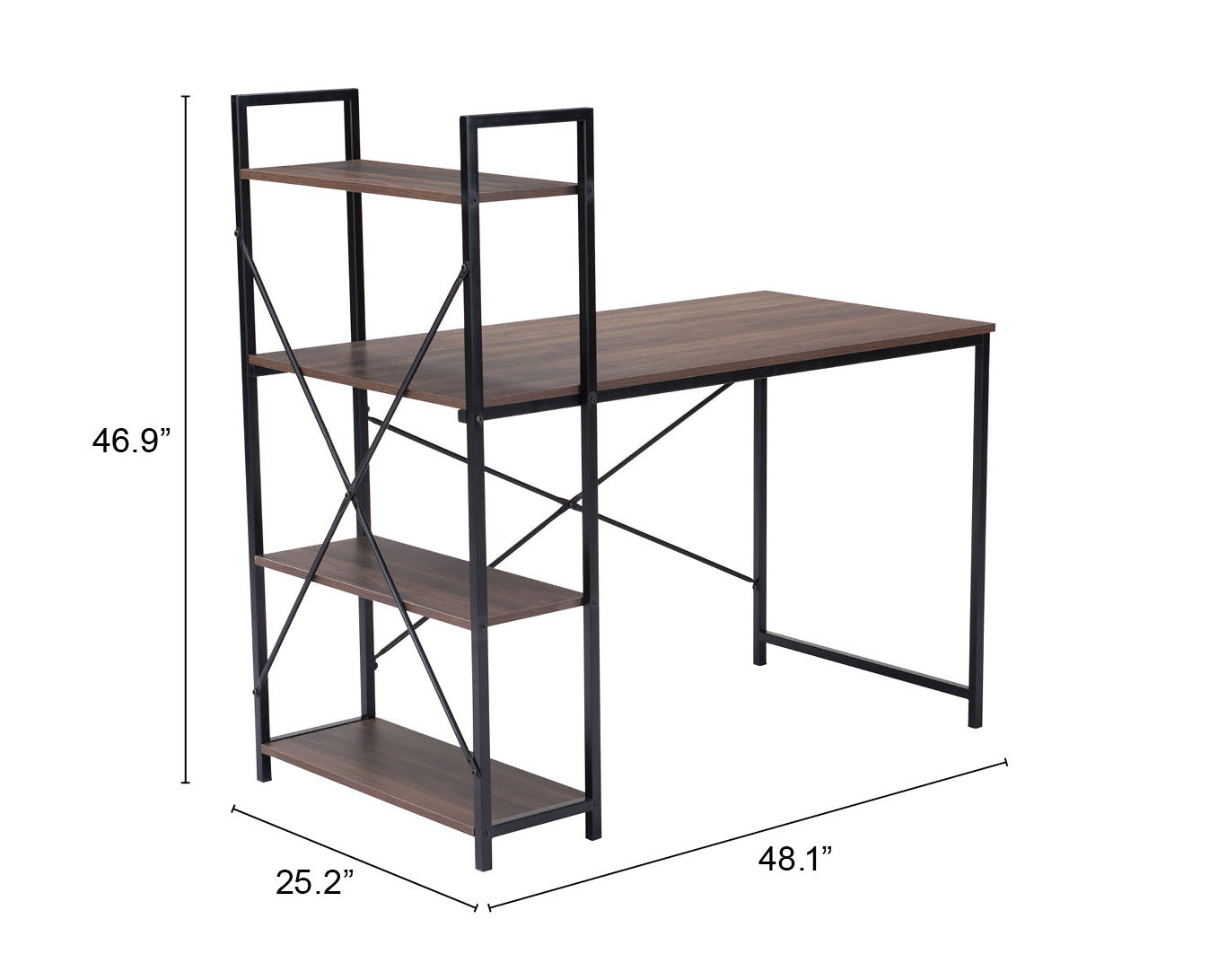 Lebanon Desk Brown & Black