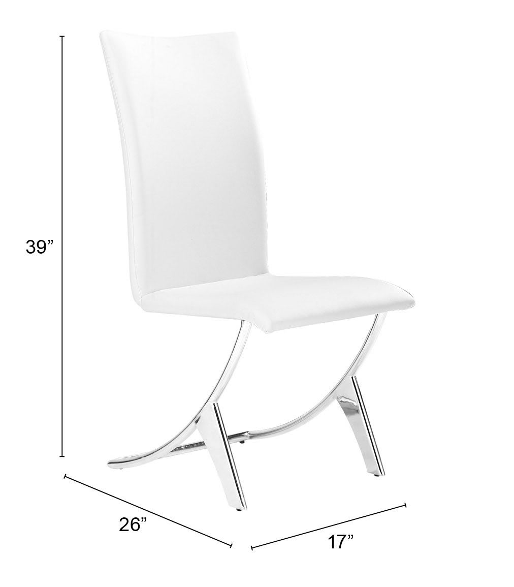 Delfin Dining Chair (Set of 2) White