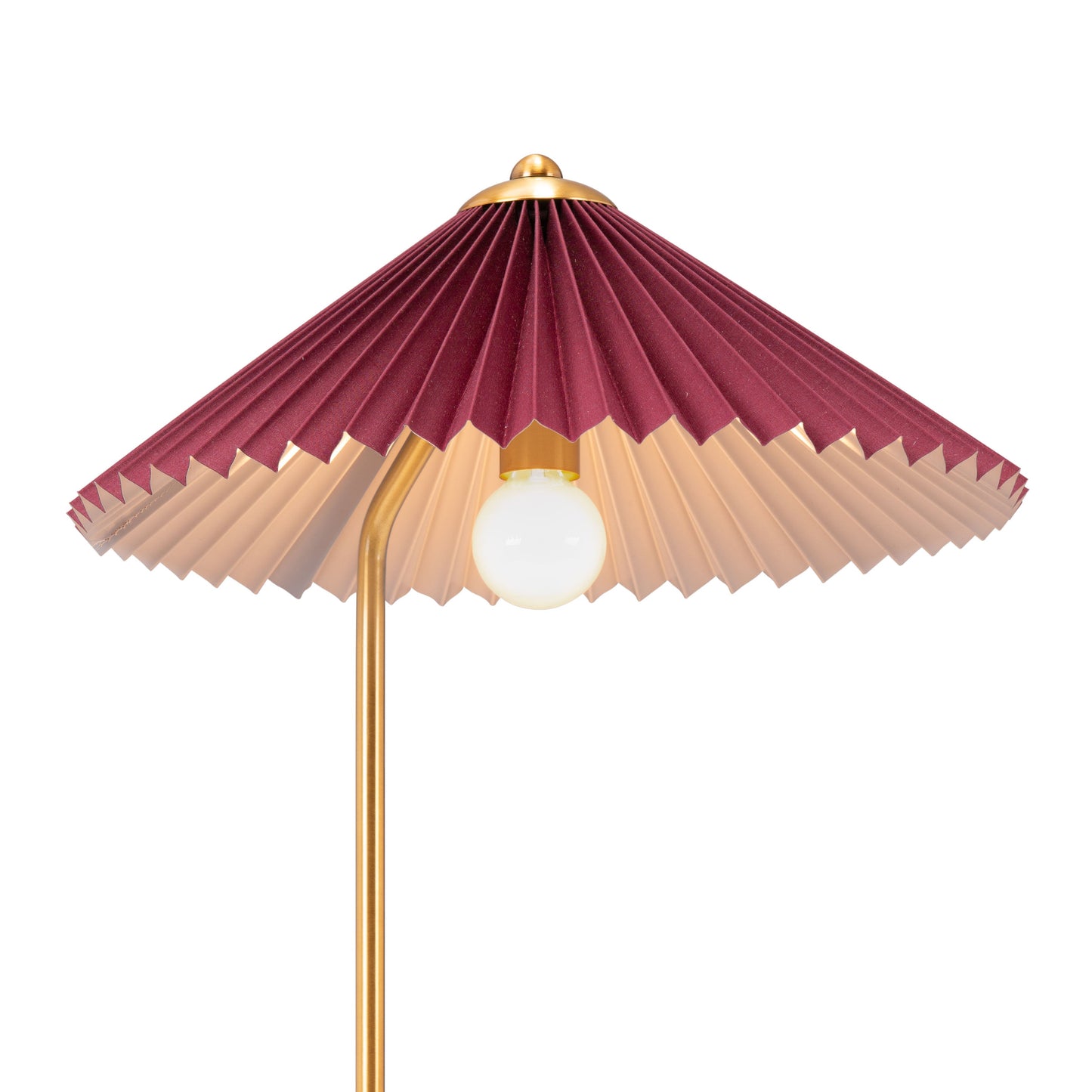 Charo Table Lamp Red & Gold