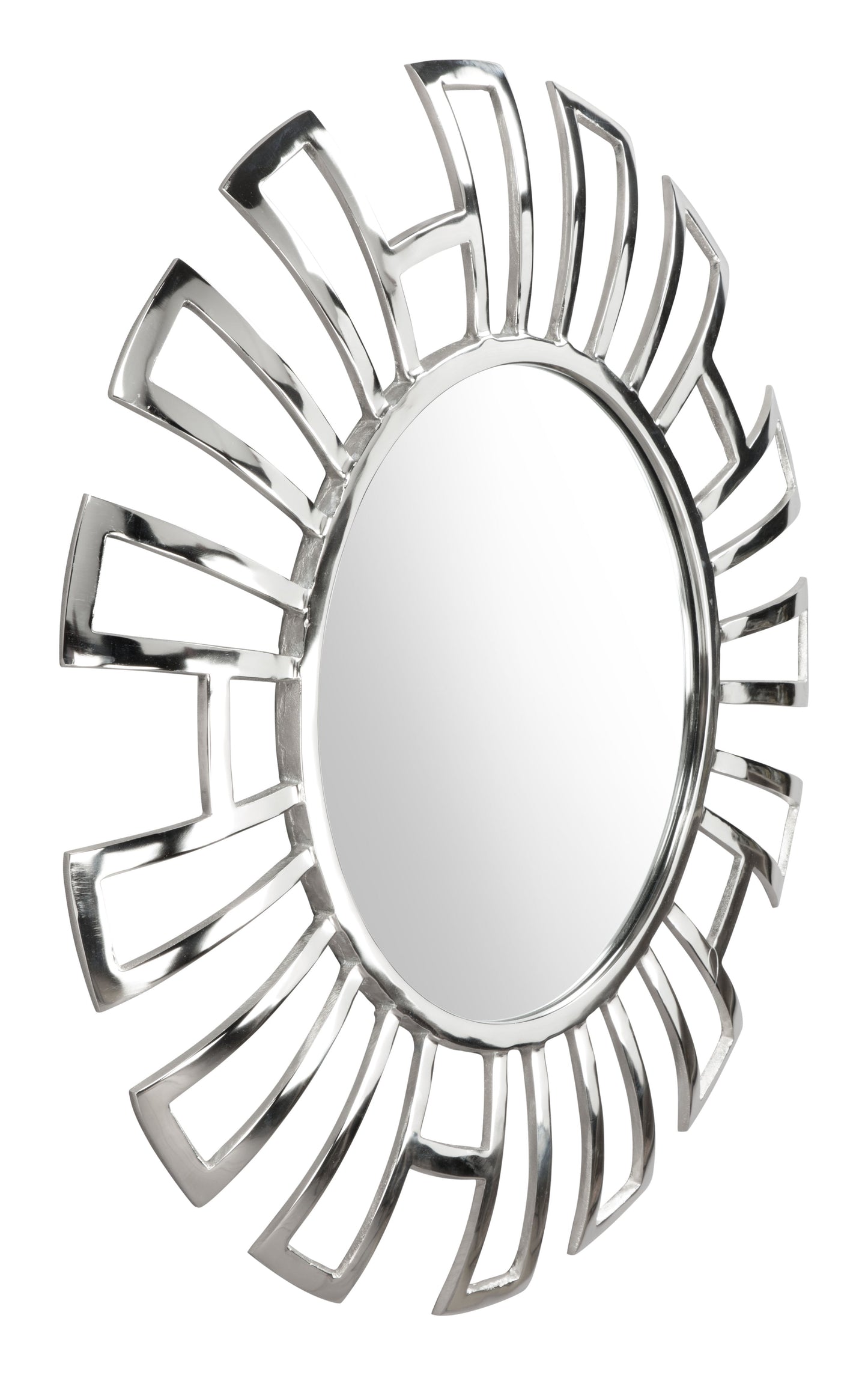 Calmar Round Mirror Aluminum