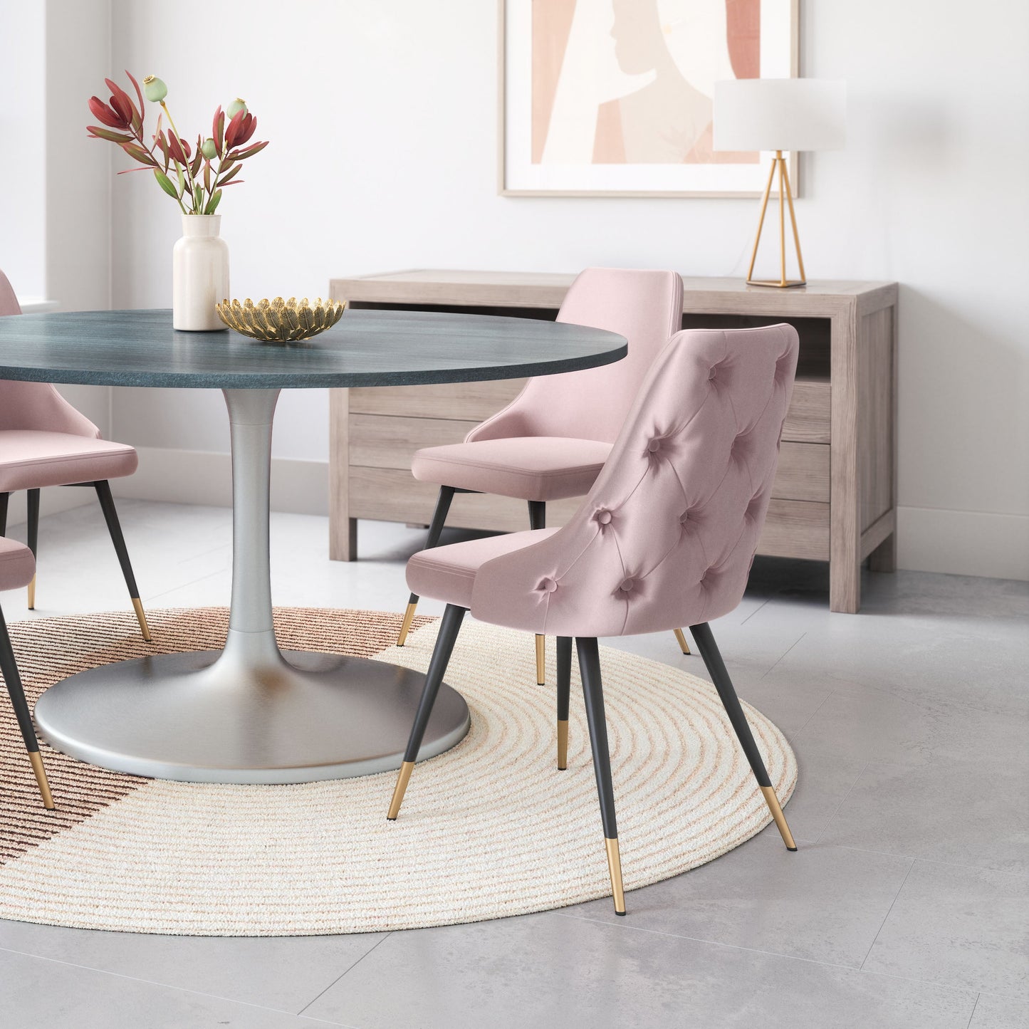 Piccolo Dining Chair (Set of 2) Pink