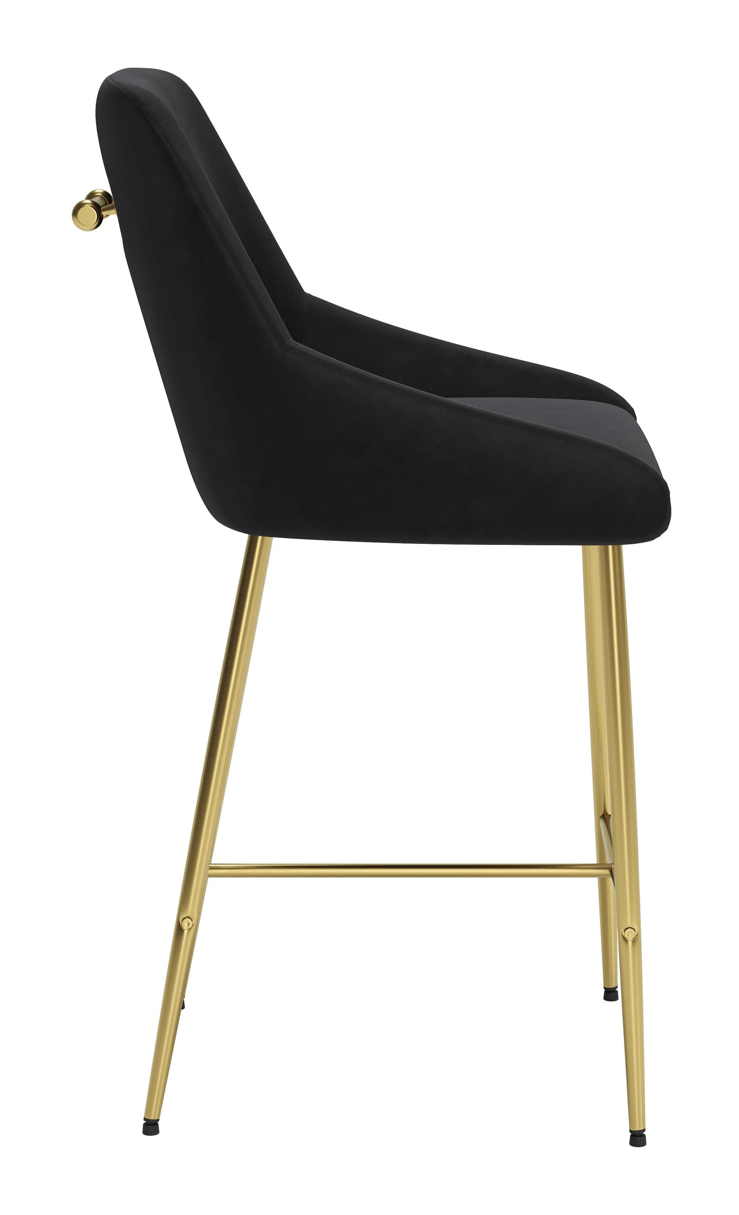 Madelaine Counter Stool Black & Gold