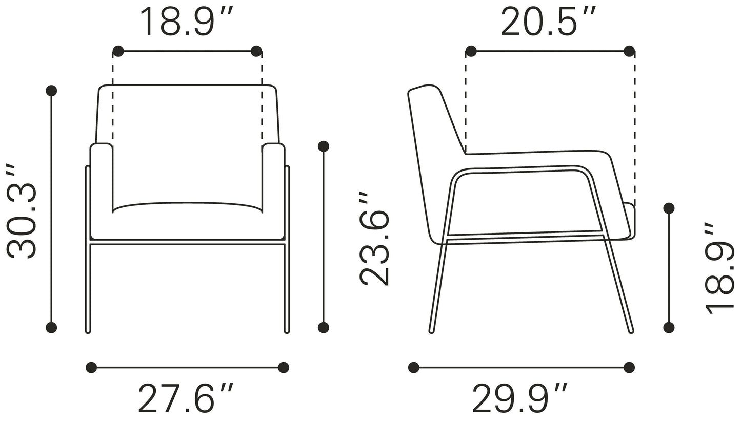 Charleston Accent Chair Gray