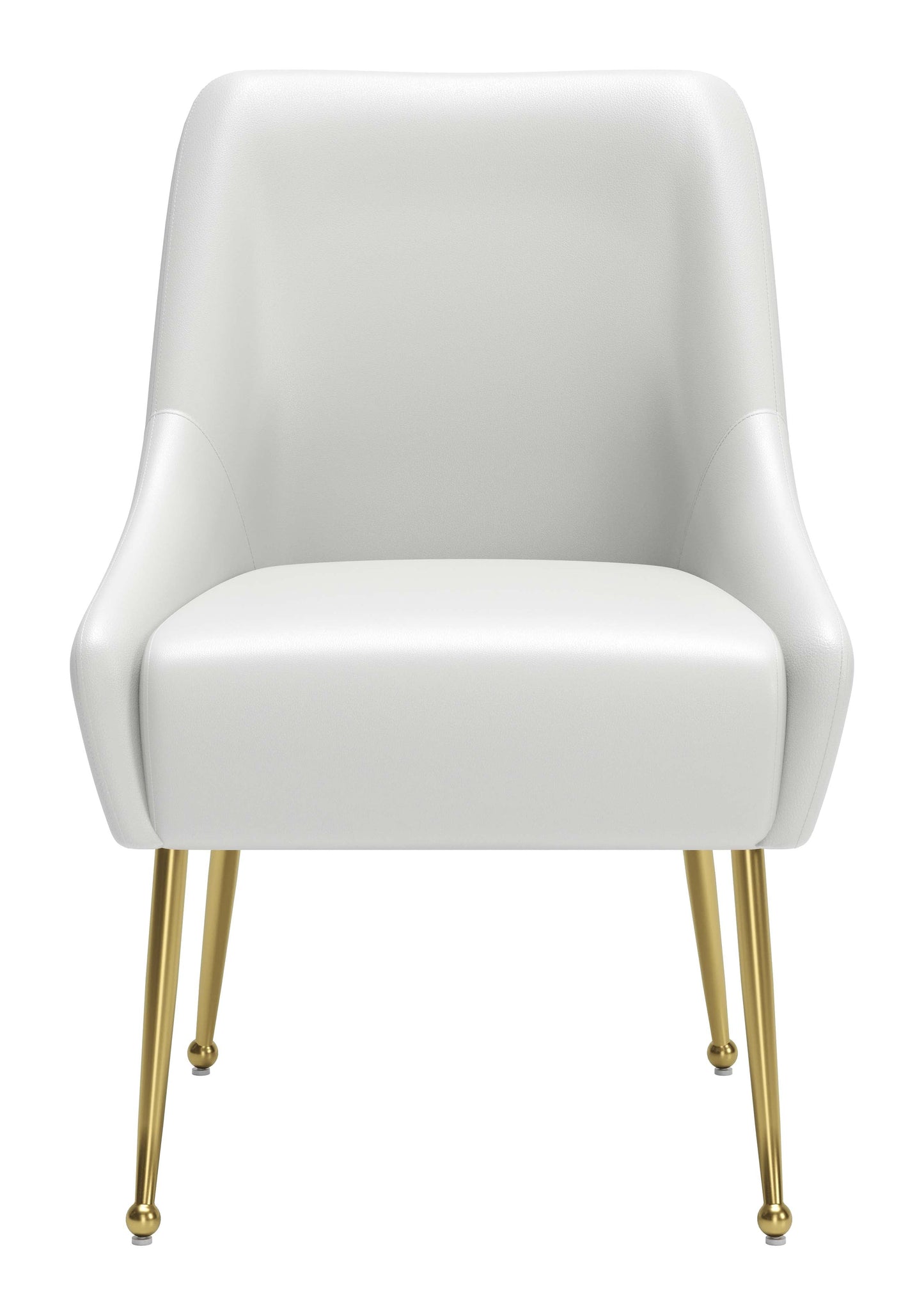 Maxine Dining Chair White & Gold