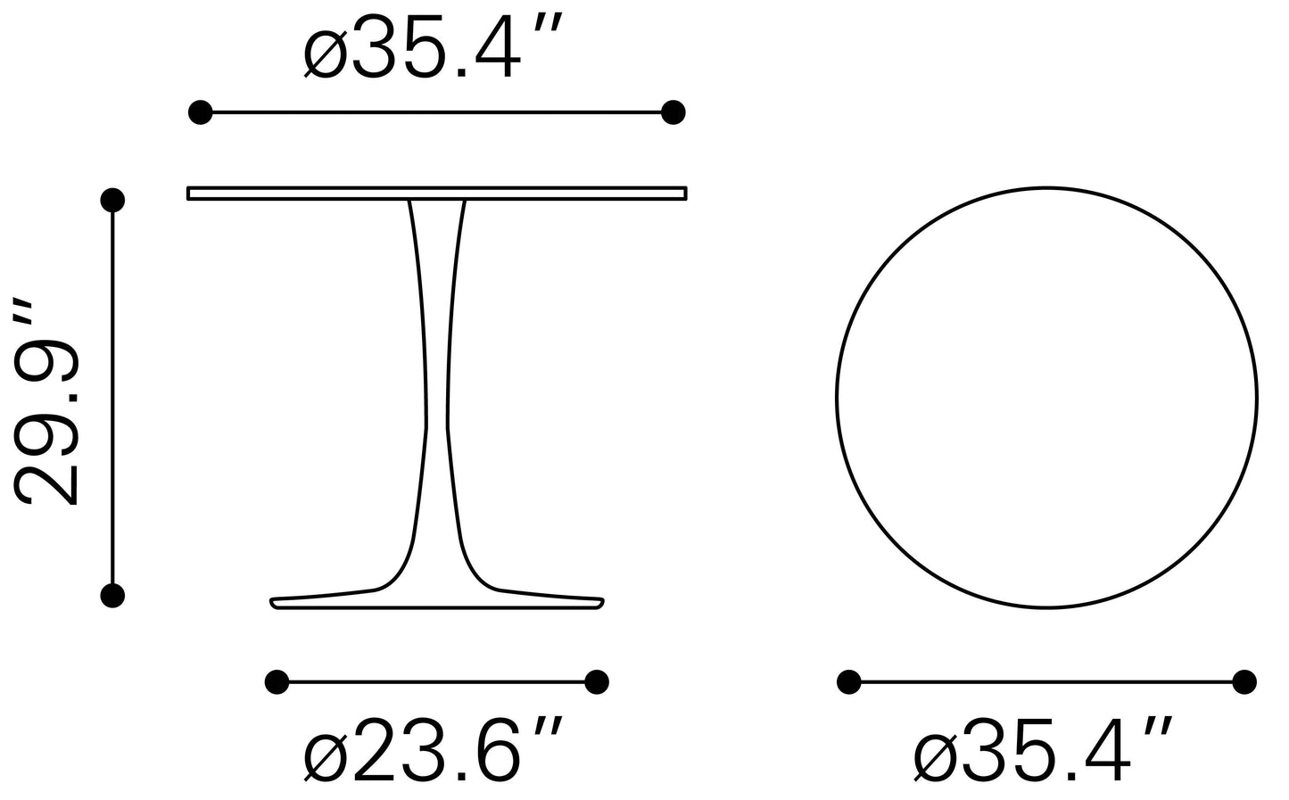 Opus Dining Table White & Gold