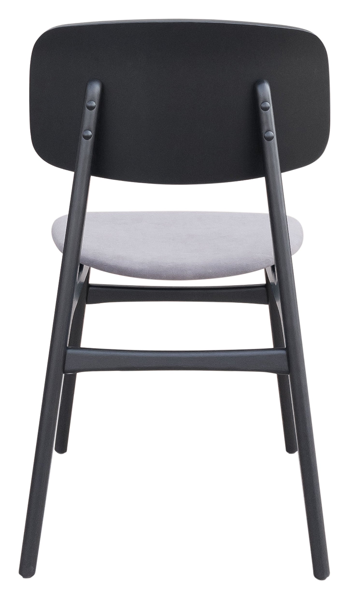 Othello Dining Chair (Set of 2) Gray & Black