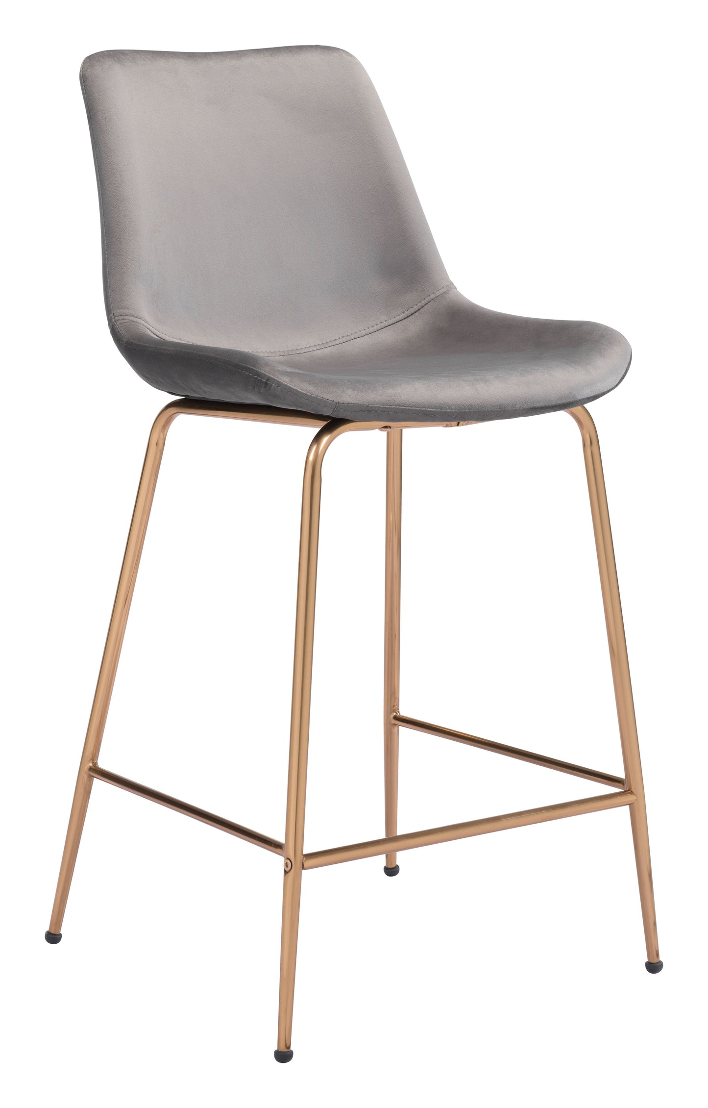 Tony Counter Stool Gray & Gold