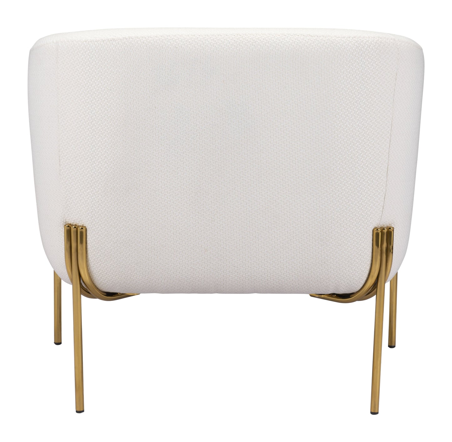 Micaela Arm Chair Ivory & Gold