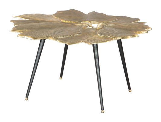 Gingko Coffee Table Antique Brass