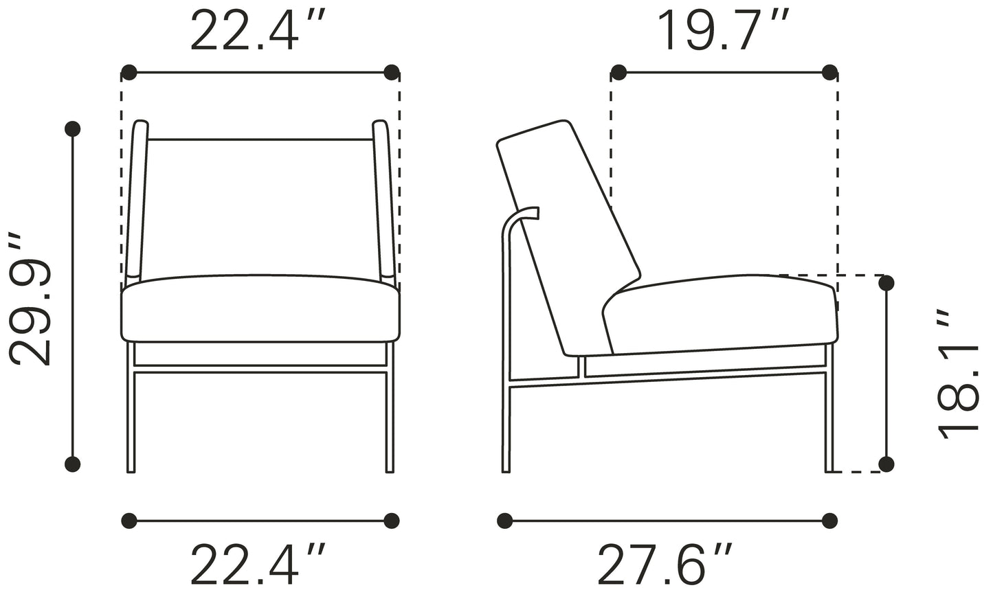 Atlanta Accent Chair Brown