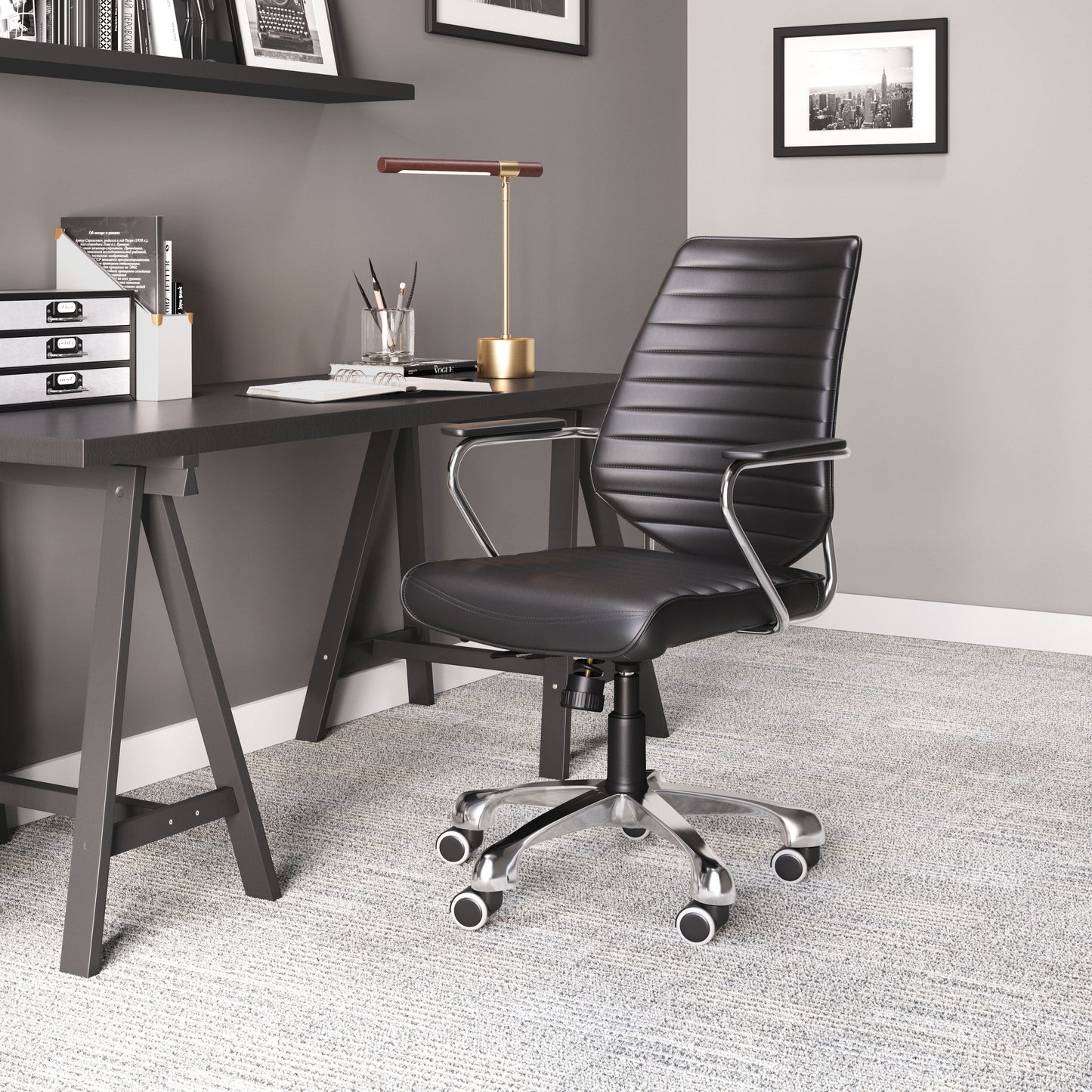 Enterprise Low Back Office Chair Black