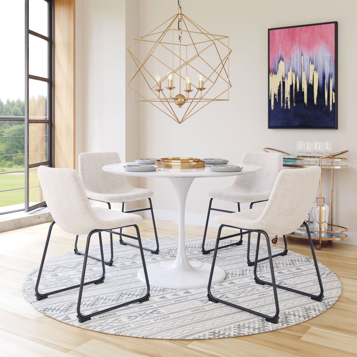 Smart Dining Chair (Set of 2) Ivory