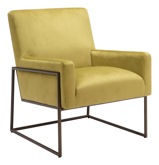 New York Accent Chair Olive Green