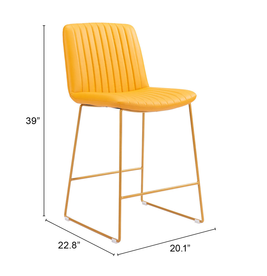 Mode Counter Stool (Set of 2) Yellow