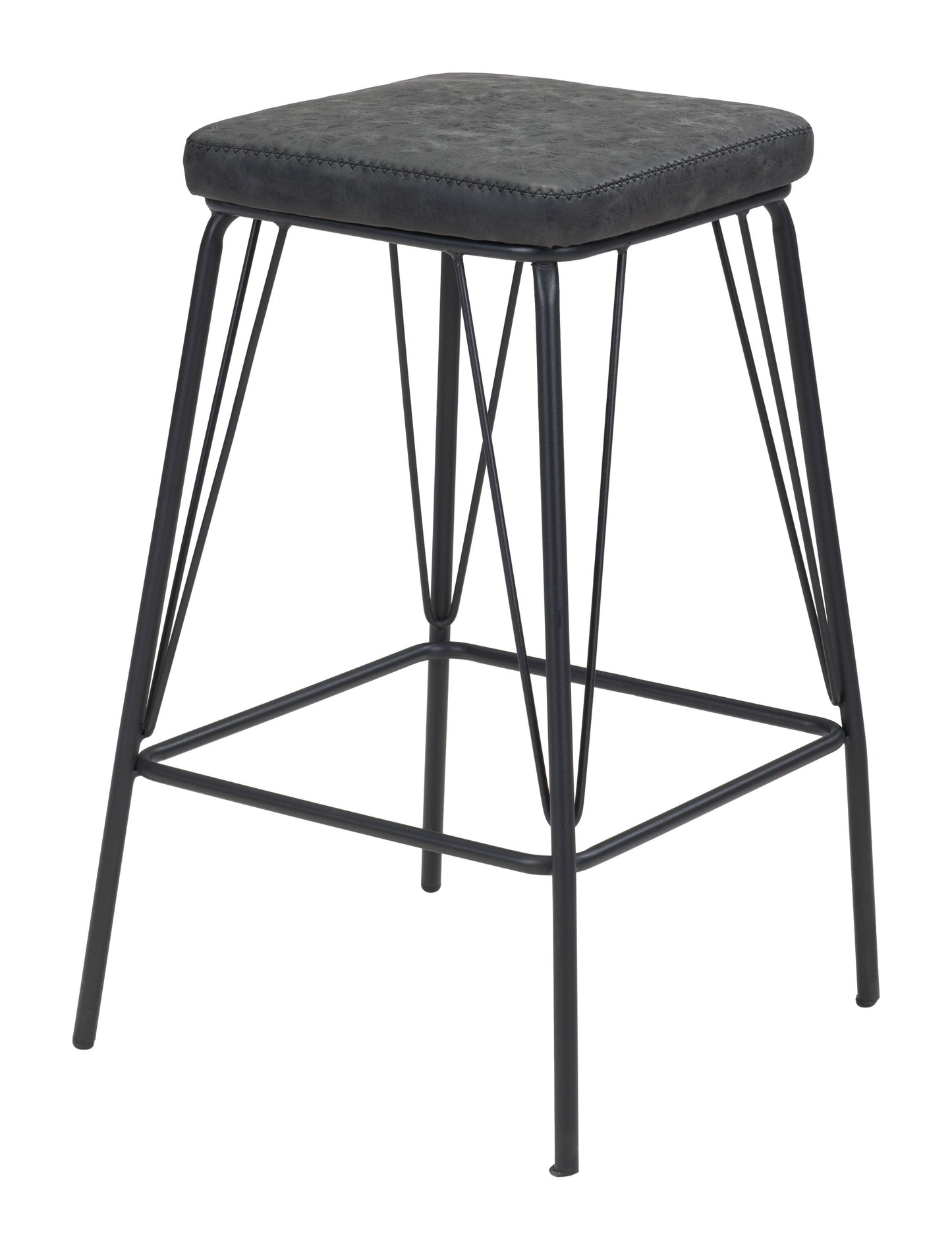 Samuel Counter Stool (Set of 2) Vintage Black