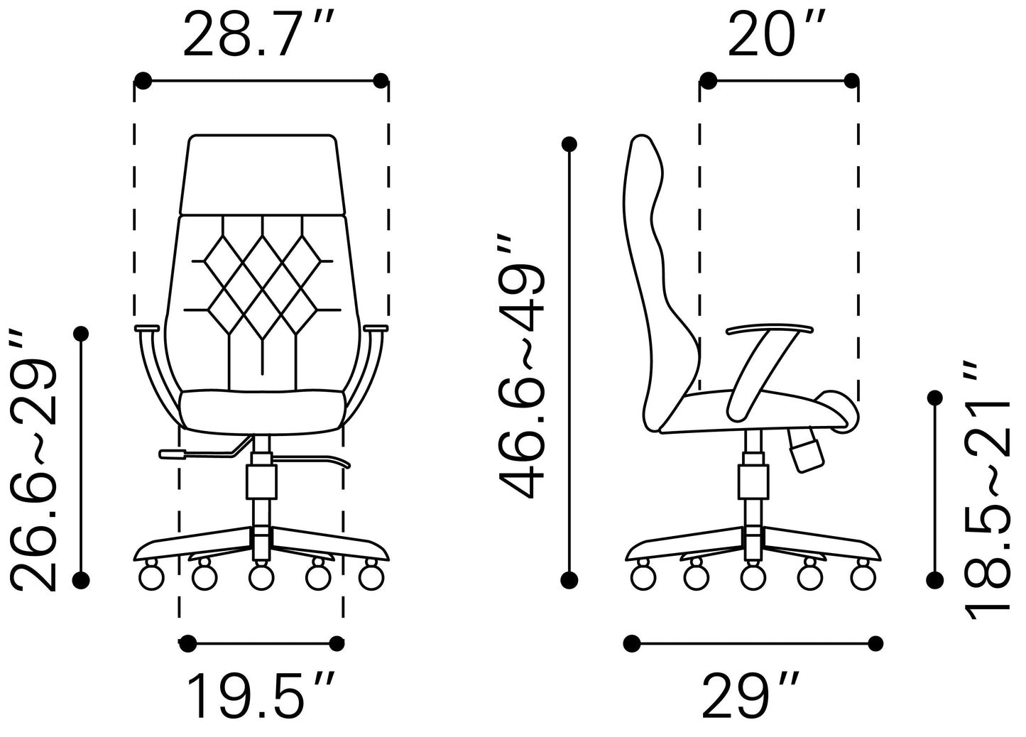 Boutique Office Chair Black