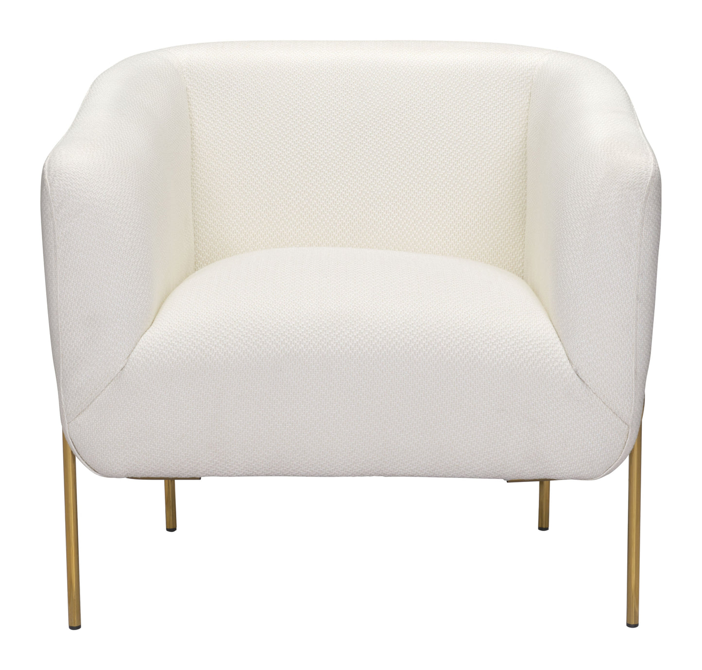 Micaela Arm Chair Ivory & Gold