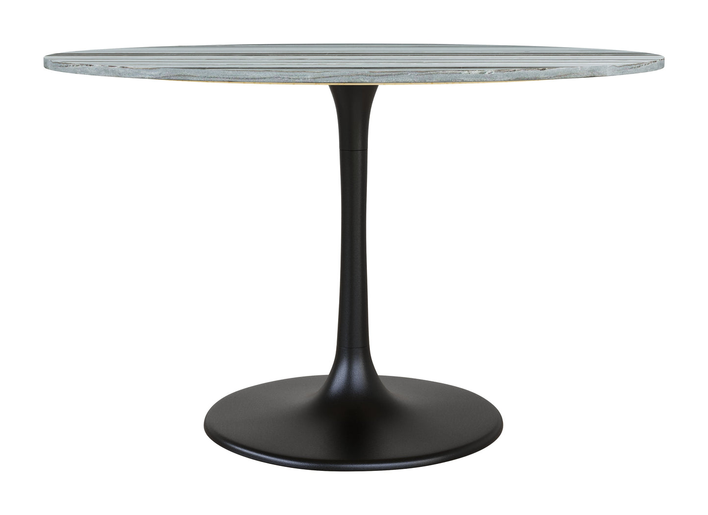 Central City Dining Table Gray & Black