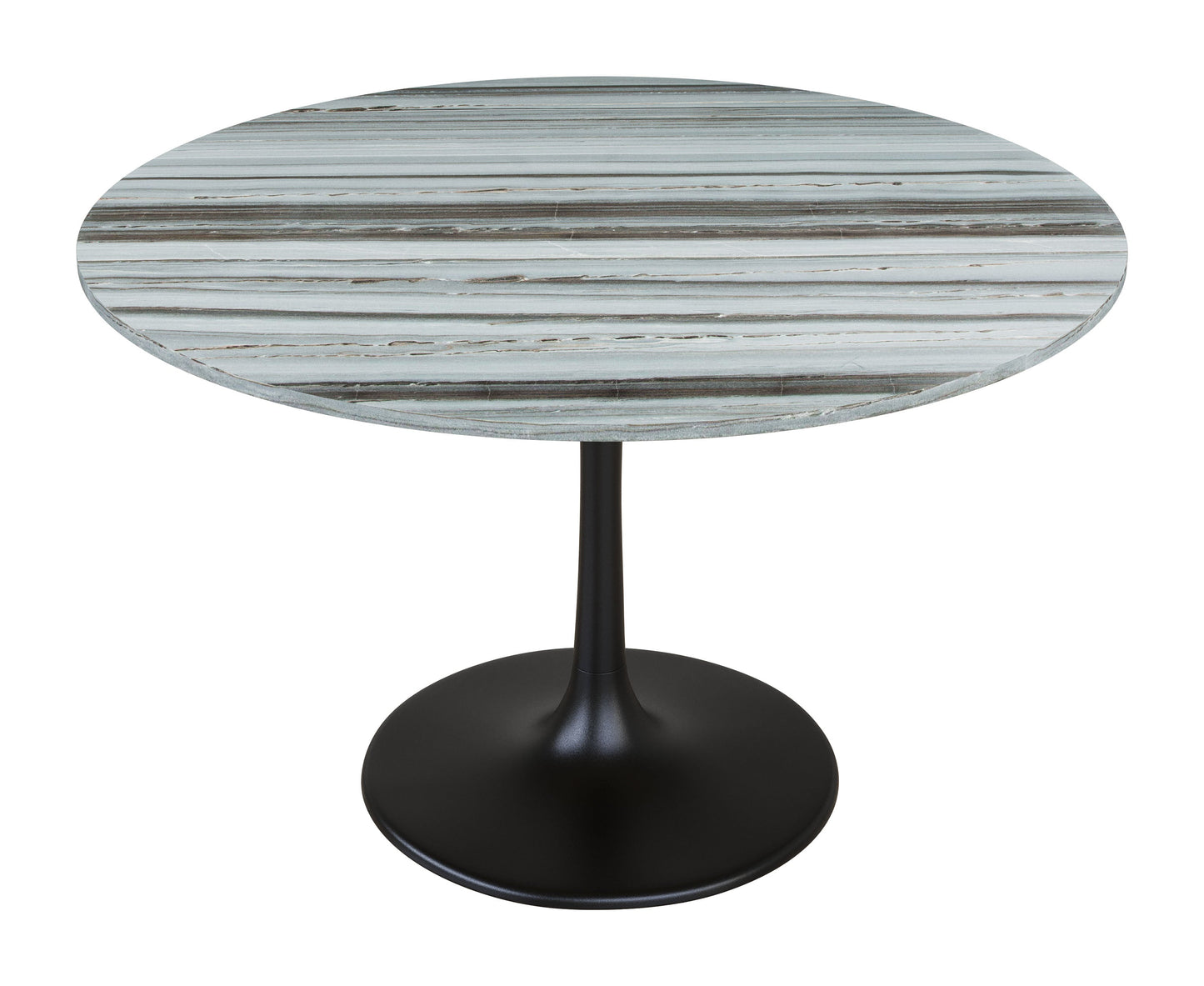 Central City Dining Table Gray & Black