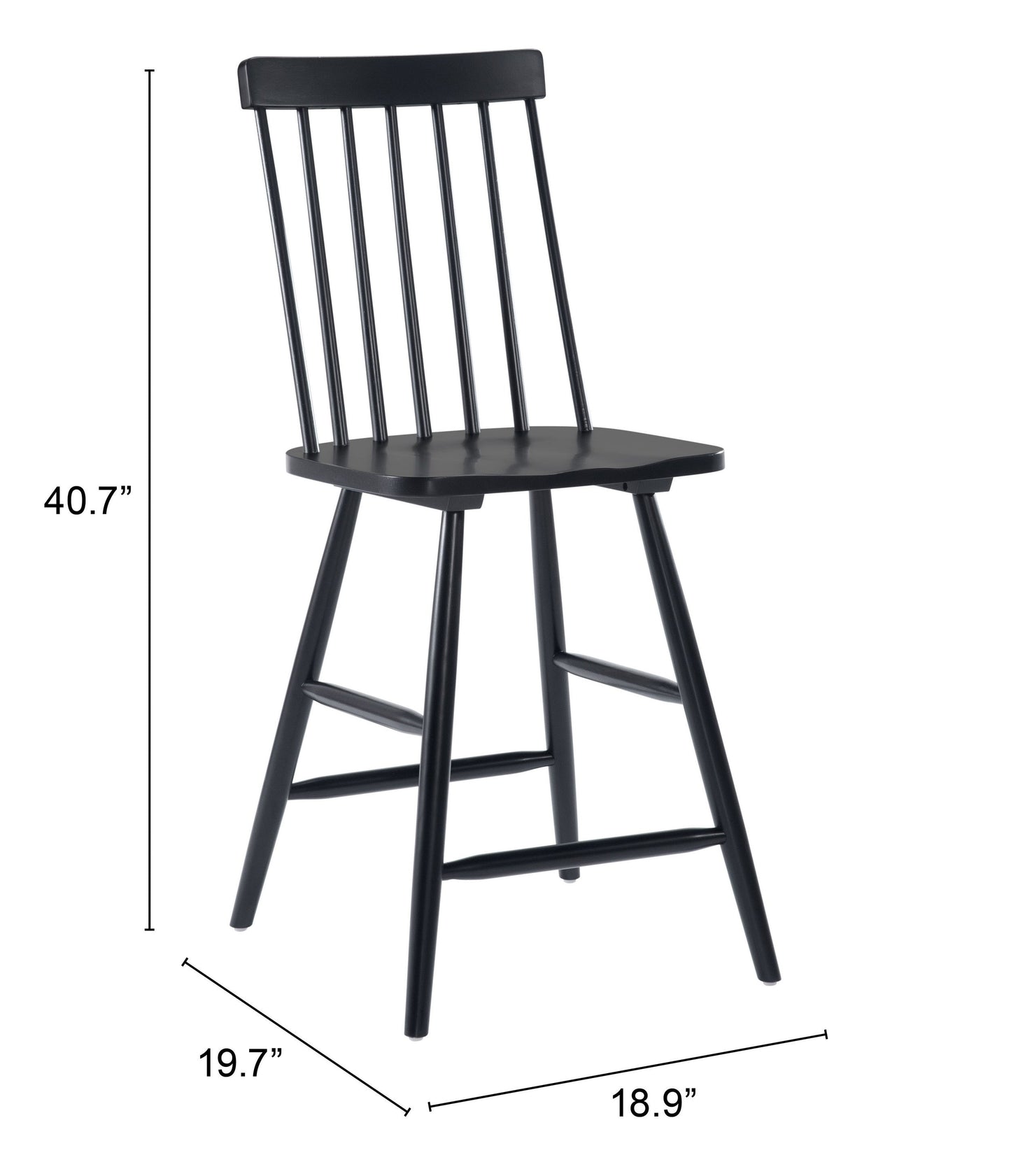 Ashley Counter Stool (Set of 2) Black