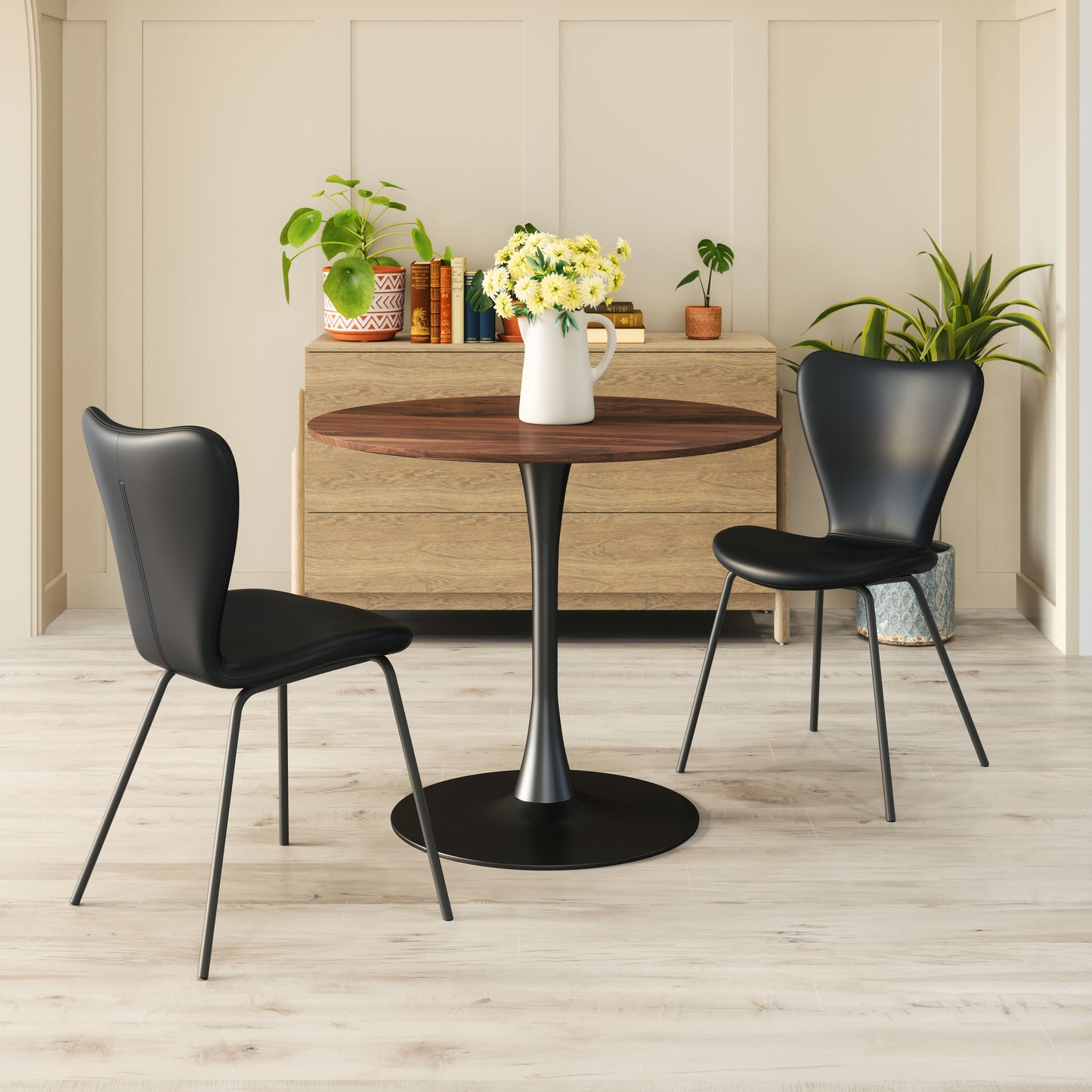 Opus Dining Table Brown & Black