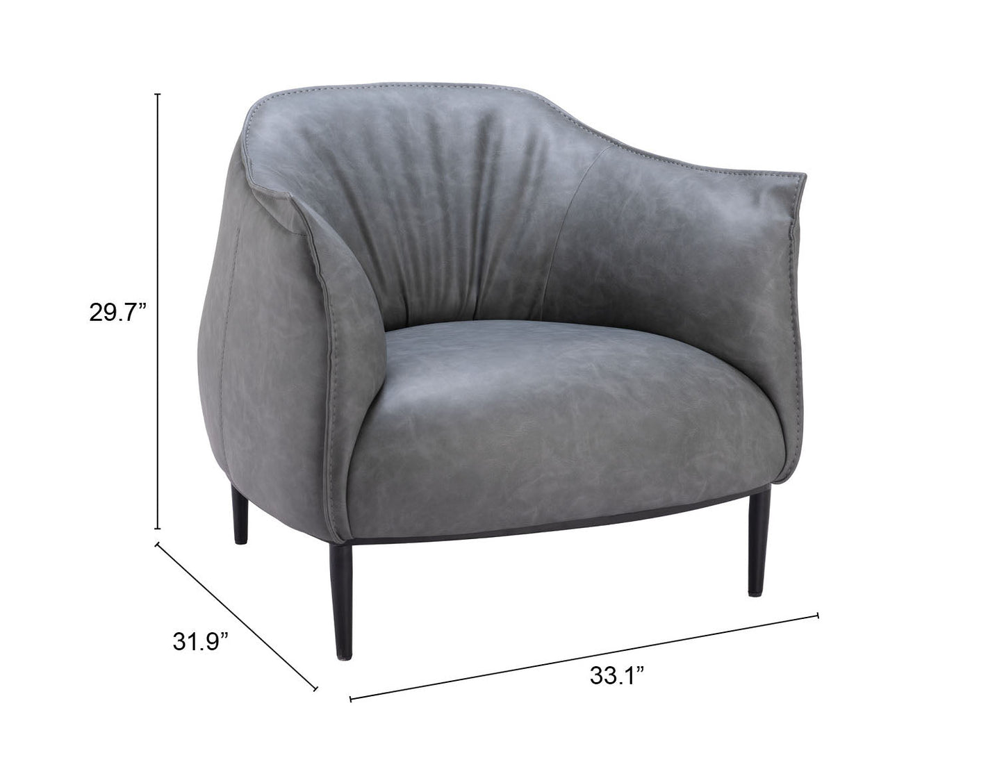 Julian Accent Chair Gray